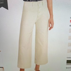 Madewell Wide Leg Denim Pants